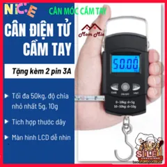 Cân Điện Tử Tiểu Ly Treo Mini 50kg - Cân Bằng Hành Lý và Câu Cá, Màn Hình LCD, Thiết Kế Nhỏ Gọn, Tiện Lợi Mang Theo