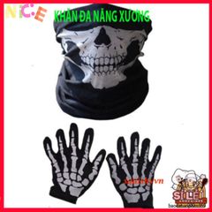 Khăn Phượt Đa Năng Chống Nắng & Chống Bụi - Thiết Kế Hoa Văn Xương Thời Trang Cho Người Yêu Thiên Nhiên và Xê Dịch
