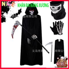 Khẩu Trang Xương Ma Đầu Lâu & Khăn Đa Năng Thoáng Khí - Phụ Kiện Thời Trang Dịp Ngoài Trời, Du Lịch, Thể Thao