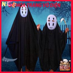 Trang phục Halloween Vô Diện cho trẻ em - Cosplay bé trai, bé gái từ Spirited Away - Bộ đồ vui chơi và lễ hội độc đáo