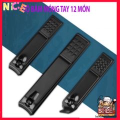 Bộ Dụng Cụ Làm Đẹp 12 Món - Bộ Cắt Móng Tay Cao Cấp Bằng Thép Sang Trọng Trong Hộp Da Thời Trang