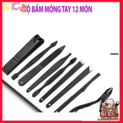 Bộ Dụng Cụ Làm Đẹp 12 Món - Bộ Cắt Móng Tay Cao Cấp Bằng Thép Sang Trọng Trong Hộp Da Thời Trang