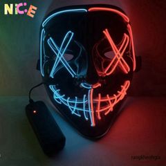 Mặt Nạ LED Hacker Phát Sáng Độc Đáo - Phụ Kiện Hóa Trang Đầy Sáng Tạo Cho Tiệc Halloween và Lễ Hội