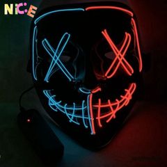 Mặt Nạ LED Hacker Phát Sáng Độc Đáo - Phụ Kiện Hóa Trang Đầy Sáng Tạo Cho Tiệc Halloween và Lễ Hội