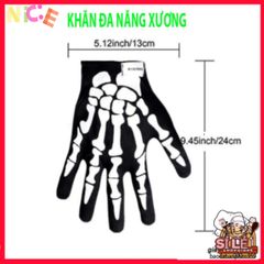 Khẩu Trang Đầu Lâu Đa Năng 50cm - Khăn Vải Lanh Thoáng Mát, Bảo Vệ Chống Nắng, Phụ Kiện Fashion Cho Hoạt Động Ngoài Trời