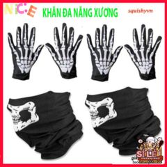 Khẩu Trang Đầu Lâu Đa Năng 50cm - Khăn Vải Lanh Thoáng Mát, Bảo Vệ Chống Nắng, Phụ Kiện Fashion Cho Hoạt Động Ngoài Trời