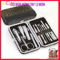 Bộ Kềm Bấm Móng Tay 12 Chi Tiết Sang Trọng - Dụng Cụ Chăm Sóc Móng Tay Tiện Lợi Cho Phái Đẹp, Du Lịch, Làm Đẹp Tại Nhà