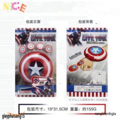 Khiên Captain America Mini 16CM - Đồ Chơi Âm Thanh và Ánh Sáng cho Trẻ Em - Giải Trí Siêu Anh Hùng Thú Vị