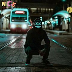 Mặt Nạ Phát Sáng Halloween Đa Sắc Với LED - Phong Cách Hacker Dạ Quang Độc Đáo Cho Tiệc Cosplay