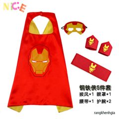 Áo Choàng Hai Lớp Ultraman Halloween Cho Trẻ Em - Trang Phục Siêu Anh Hùng Vui Nhộn, Quà Tặng Thú Vị Dành Cho Bé