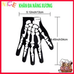 Khẩu Trang Đầu Lâu Xương Ma - Khăn Đa Năng 50cm Thoáng Khí, Chống Nắng, Phong Cách Thể Thao, Quà Tặng Độc Đáo