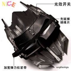 Mặt Nạ Hacker Phát Sáng LED Màu Sắc - Đồ Chơi Halloween Cosplay Cho Trẻ Em - Kỷ Niệm Hóa Trang Huyền Bí