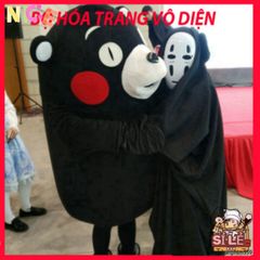 Bộ hóa trang Vô Diện Spirited Away - Áo choàng đen và mặt nạ cosplay bí ẩn cho trẻ em và người lớn