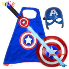 Bộ Đồ Chơi Hóa Trang Siêu Anh Hùng Spiderman - Áo Choàng, Mặt Nạ và Găng Tay Trẻ Em Sáng Tạo Cho Bé Yêu 3-6 Tuổi