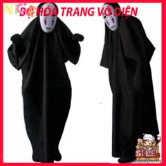 Bộ Đồ Cosplay Vô Diện Kaonashi từ Phim Spirited Away - Áo Choàng, Mặt Nạ Cho Trẻ Em và Người Lớn, Trang Phục Hóa Trang Thú Vị
