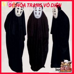 Bộ Đồ Cosplay Vô Diện Kaonashi từ Phim Spirited Away - Áo Choàng, Mặt Nạ Cho Trẻ Em và Người Lớn, Trang Phục Hóa Trang Thú Vị