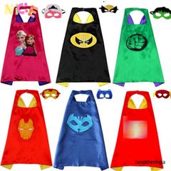 Bộ Áo Choàng Siêu Anh Hùng Avengers - Mặt Nạ Hóa Trang Captain America, Spider-Man, Iron Man, Batman cho Trẻ Em 3-10 Tuổi
