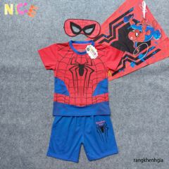 Bộ Trang Phục Siêu Anh Hùng Spider Man Cho Bé - Áo Choàng, Mặt Nạ & Quần Shorts Độc Đáo, Quà Tặng Sinh Nhật & Halloween