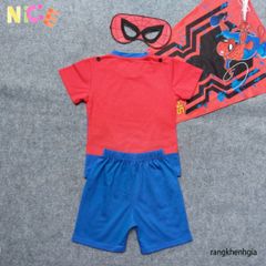 Bộ Trang Phục Siêu Anh Hùng Spider Man Cho Bé - Áo Choàng, Mặt Nạ & Quần Shorts Độc Đáo, Quà Tặng Sinh Nhật & Halloween