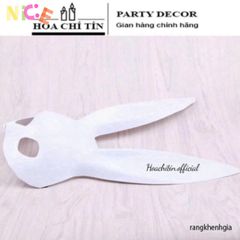Mặt Nạ Thỏ Bunny Tai Dài - Phụ Kiện Halloween Độc Đáo Cho Tiệc Tùng, Trang Trí Lễ Hội Thú Vị, Mặc Hoá Trang