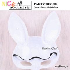 Mặt Nạ Thỏ Bunny Tai Dài - Phụ Kiện Halloween Độc Đáo Cho Tiệc Tùng, Trang Trí Lễ Hội Thú Vị, Mặc Hoá Trang