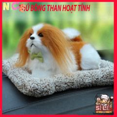 Thú Bông Cún Vàng Hoạt Tính - Khử Mùi & Lọc Không Khí Xe Ô Tô, Đồ Chơi Dễ Thương Cho Trẻ Em, Trang Trí Không Gian Sống