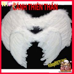 Cánh Lông Vũ COSPLAY Halloween - Phụ Kiện Hóa Trang Độc Đáo Cho Trẻ Em và Người Lớn - Màu Trắng, Đen, Đỏ
