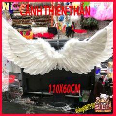 Cánh Lông Vũ COSPLAY Halloween - Phụ Kiện Hóa Trang Độc Đáo Cho Trẻ Em và Người Lớn - Màu Trắng, Đen, Đỏ