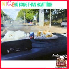 Gối Mèo Trắng Thú Bông Siêu Mềm Với Lõi Than Hoạt Tính - Khử Mùi, Lọc Không Khí Cho Xe Hơi, Đồ Chơi Dễ Thương Cho Thú Cưng
