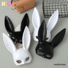 Mặt Nạ Tai Thỏ Bunny Dễ Thương - Phụ Kiện Hóa Trang Halloween và Tiệc Sinh Nhật, Tạo Điểm Nhấn Độc Đáo Cho Trang Phục