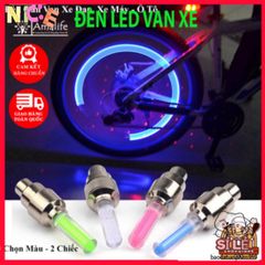 Bộ 2 Đèn Neon LED Gắn Van Xe Đạp - Đèn Chiếu Sáng Thông Minh An Toàn Cho Xe Máy & Ô Tô - Phụ Kiện Thể Thao Cá Tính