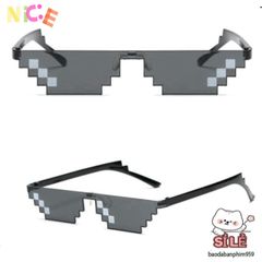Kính Mát Thug Life Unisex - Phụ Kiện Thời Trang Pixel Hóa Độc Đáo Cho Nam Nữ, Tuyệt Vời Cho Tiệc Tùng và Sự Kiện