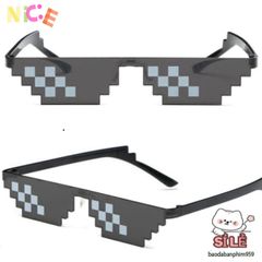 Kính Mát Thug Life Unisex - Phụ Kiện Thời Trang Pixel Hóa Độc Đáo Cho Nam Nữ, Tuyệt Vời Cho Tiệc Tùng và Sự Kiện