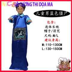 Bộ Đồ Hóa Trang Zombie Nam - Trang Phục Halloween Đen Huyền Bí, Phong Cách Thoải Mái cho Bữa Tiệc Hóa Trang