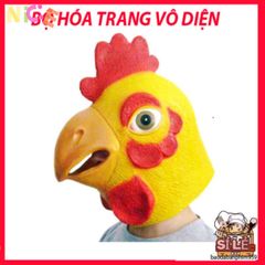 Mặt Nạ Gà Giả Kim Vàng Halloween - Thiết Kế Độc Đáo Hình Ếch Xanh Cho Tiệc Hóa Trang và Sự Kiện Thú Vị