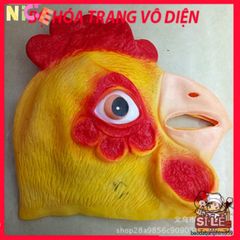 Mặt Nạ Gà Giả Kim Vàng Halloween - Thiết Kế Độc Đáo Hình Ếch Xanh Cho Tiệc Hóa Trang và Sự Kiện Thú Vị