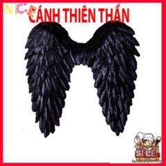 Cánh Ma Quỷ Cosplay Đen Trắng - Cánh Lông Vũ Hóa Trang Cho Halloween & Tiệc Tùng - Đồ Phụ Kiện Cosplay Chất Lượng Cao
