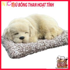 Thú Bông Vàng Kem Lõi Than Hoạt Tính - Khử Mùi và Lọc Không Khí Cho Ô Tô và Không Gian Sống 28cm