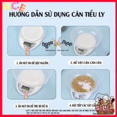Cân Điện Tử Mini THE GARDEN B05 - Đo Chính Xác 1g-5kg, Hoàn Hảo Cho Làm Bánh, Thiết Kế Sang Trọng, Kèm 2 Viên Pin AAA