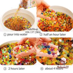 Hạt Nở Đa Màu Bekem21 - Gói 5000 Viên Trang Trí Không Gian & Tạo Slime Thú Vị - Giải Pháp Sáng Tạo Độc Đáo