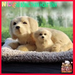 Thú Nhồi Bông Cún Vàng Khử Mùi Than Hoạt Tính - Phụ Kiện Trang Trí Ô Tô và Không Gian Sống Dễ Thương, Lọc Không Khí Hiệu Quả