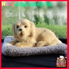 Thú Nhồi Bông Cún Vàng Khử Mùi Than Hoạt Tính - Phụ Kiện Trang Trí Ô Tô và Không Gian Sống Dễ Thương, Lọc Không Khí Hiệu Quả