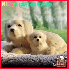 Thú Nhồi Bông Cún Vàng Khử Mùi Than Hoạt Tính - Phụ Kiện Trang Trí Ô Tô và Không Gian Sống Dễ Thương, Lọc Không Khí Hiệu Quả