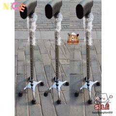 Gậy Chống Lucass 4 Chân - Giải Pháp Di Chuyển An Toàn Cho Người Cao Tuổi, Hỗ Trợ Tập Đi, Chất Liệu Inox Bền Bỉ