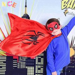 Áo choàng hóa trang siêu anh hùng Marvel, chất liệu Polyester nhẹ, kích thước 70x70cm, quà tặng lý tưởng cho tiệc sinh nhật và Halloween.