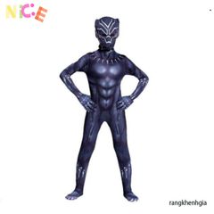 Bộ Trang Phục Cosplay Black Panther cho Nam và Trẻ Em - Siêu Anh Hùng Nội Chiến Captain America, Hóa Trang Halloween, Tiệc Chủ Đề