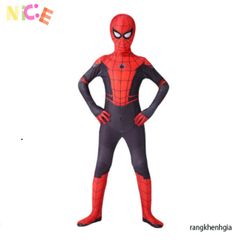 Bộ Hóa Trang Người Nhện Bodysuit - Trang Phục Cosplay Siêu Nhân Dành Cho Trẻ Em Và Người Lớn, Vải Lụa Mềm Mại, Nhiều Kích Thước