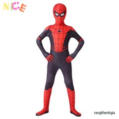 Bộ Hóa Trang Người Nhện Bodysuit - Trang Phục Cosplay Siêu Nhân Dành Cho Trẻ Em Và Người Lớn, Vải Lụa Mềm Mại, Nhiều Kích Thước
