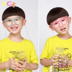 Ống Hút Uống Kính Ngộ Nghĩnh Cho Trẻ - An Toàn, Tái Sử Dụng, Thiết Kế Độc Đáo, Món Quà Hoàn Hảo Cho Tiệc Sinh Nhật và Cosplay