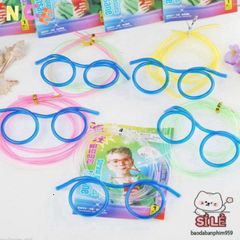 Ống Hút Uống Kính Ngộ Nghĩnh Cho Trẻ - An Toàn, Tái Sử Dụng, Thiết Kế Độc Đáo, Món Quà Hoàn Hảo Cho Tiệc Sinh Nhật và Cosplay